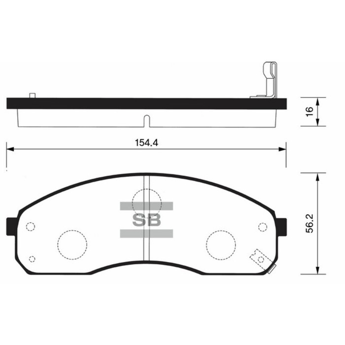 Колодки тормозные дисковые HI-Q SP1116