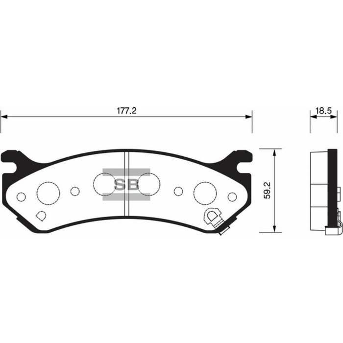 Колодки тормозные дисковые HI-Q SP1298