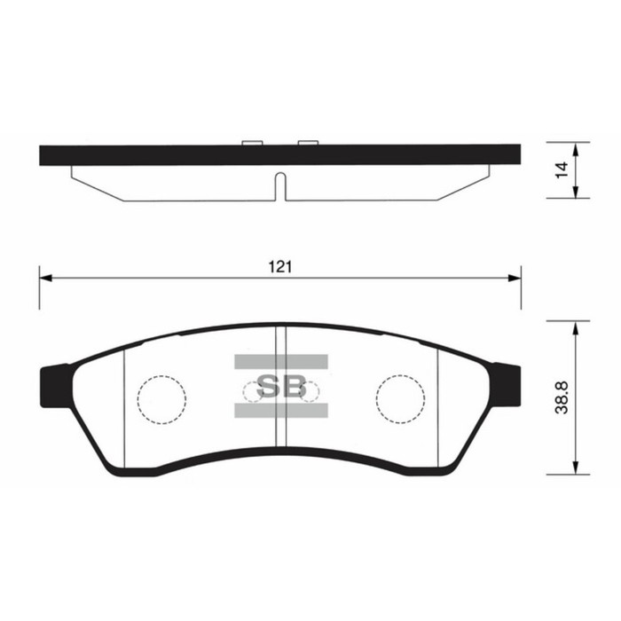 Колодки тормозные дисковые HI-Q SP1119R