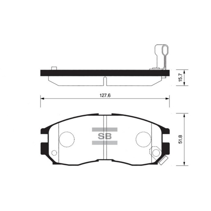 Колодки тормозные дисковые HI-Q SP1134