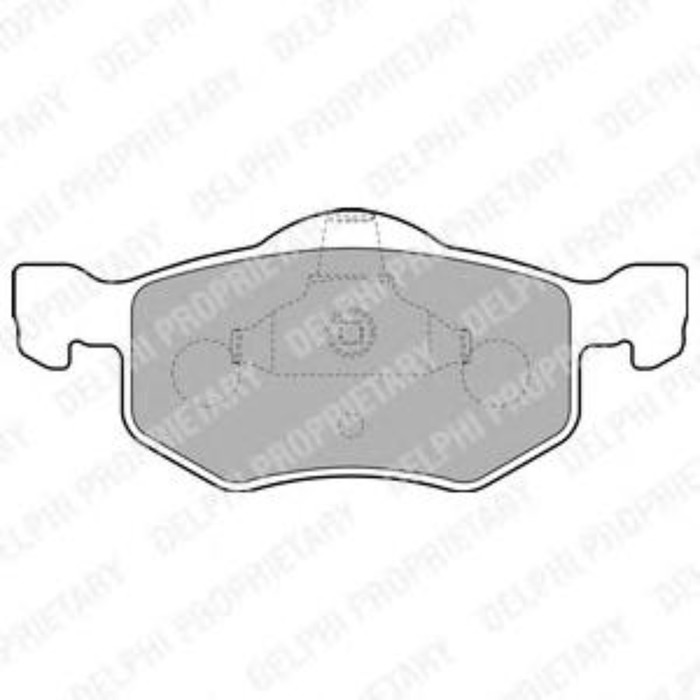 Колодки тормозные DELPHI LP1900