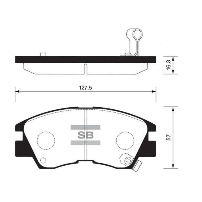 Колодки тормозные дисковые HI-Q SP1135