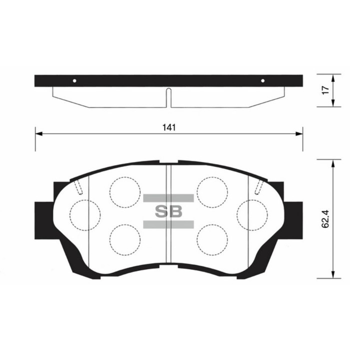Колодки тормозные дисковые HI-Q SP1138