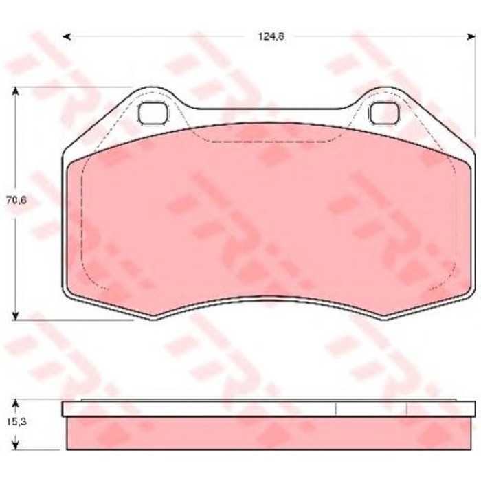 Колодки томрозные  TRW GDB1606