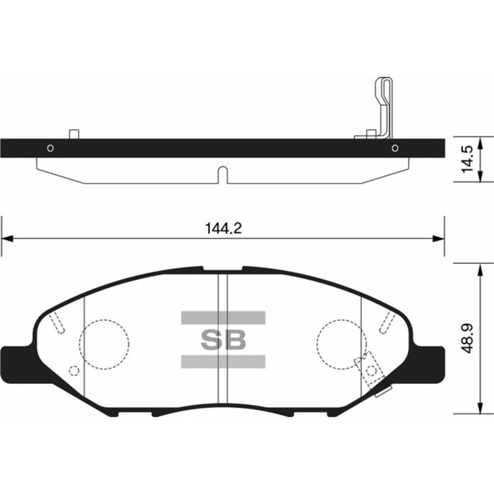 Колодки тормозные дисковые HI-Q SP1383