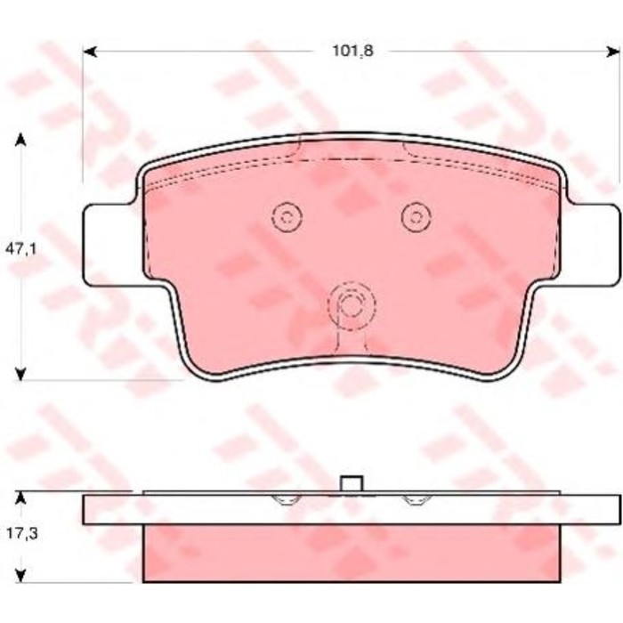 Колодки тормозные  TRW GDB1656