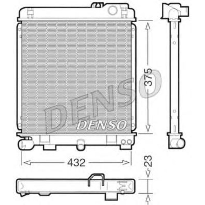 Радиатор охлаждения двигателя Denso DRM05030