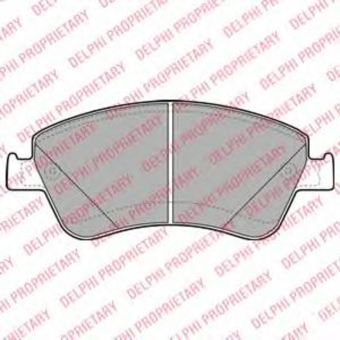 Колодки тормозные DELPHI LP2102