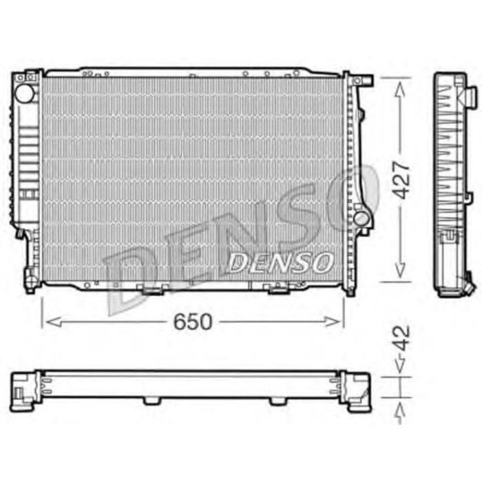 Радиатор охлаждения двигателя Denso DRM05056