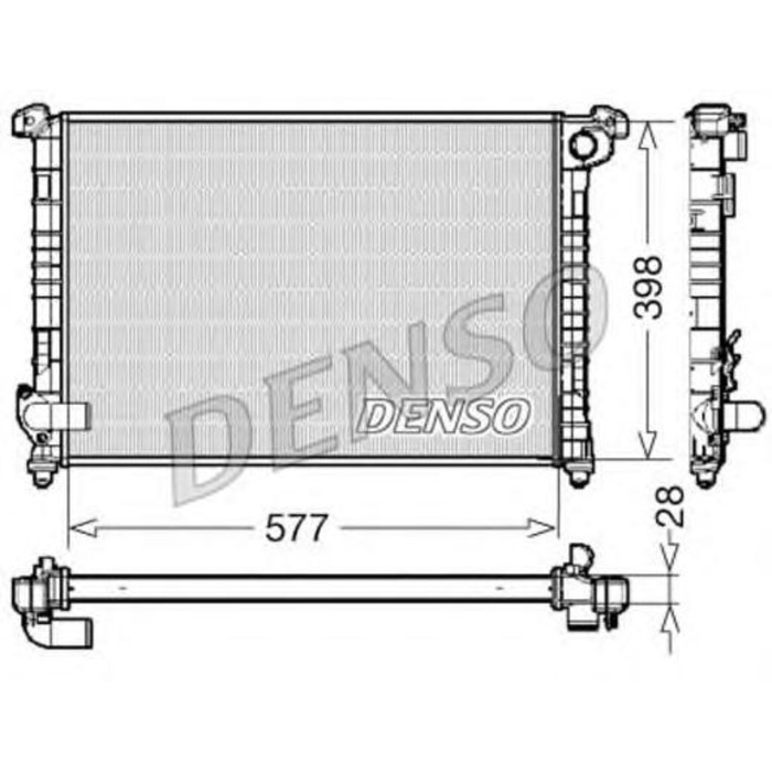 Радиатор охлаждения двигателя Denso DRM05100