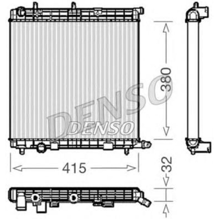 Радиатор охлаждения двигателя Denso DRM07010