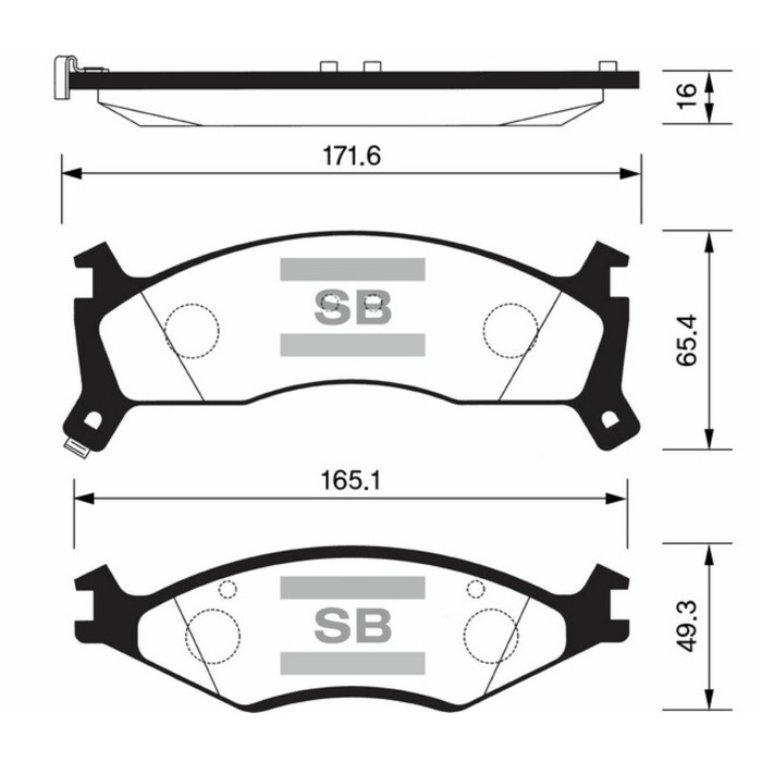 Колодки тормозные дисковые HI-Q SP1070