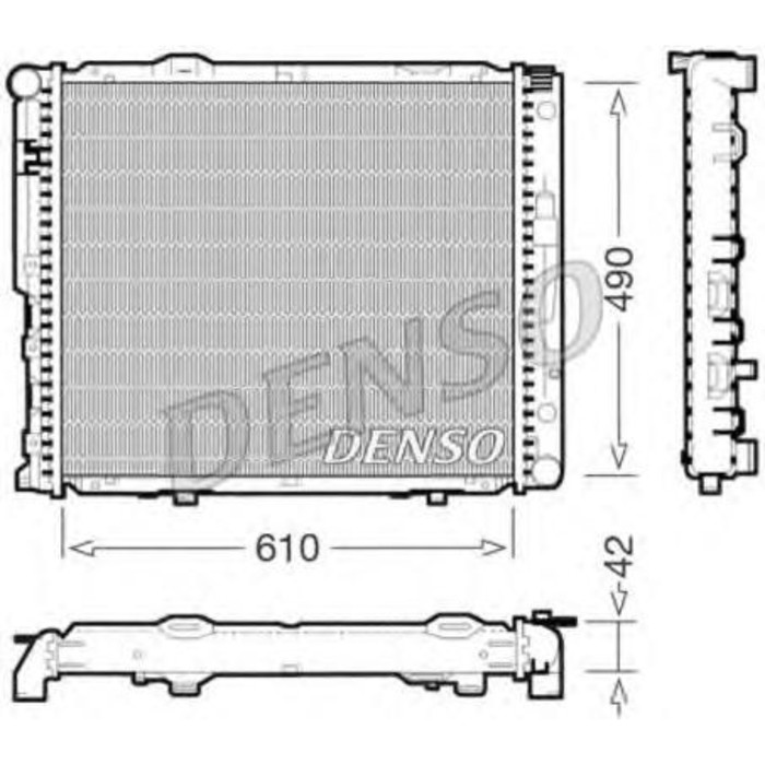 Радиатор охлаждения двигателя Denso DRM17033