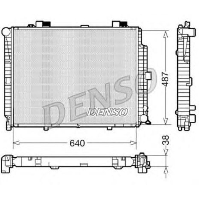 Радиатор охлаждения двигателя Denso DRM17086