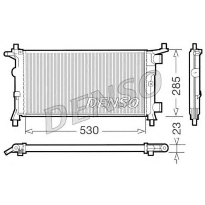 Радиатор охлаждения двигателя Denso DRM20041