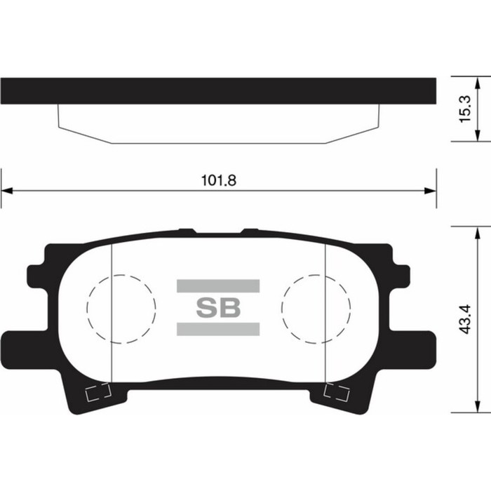 Колодки тормозные дисковые HI-Q SP1385