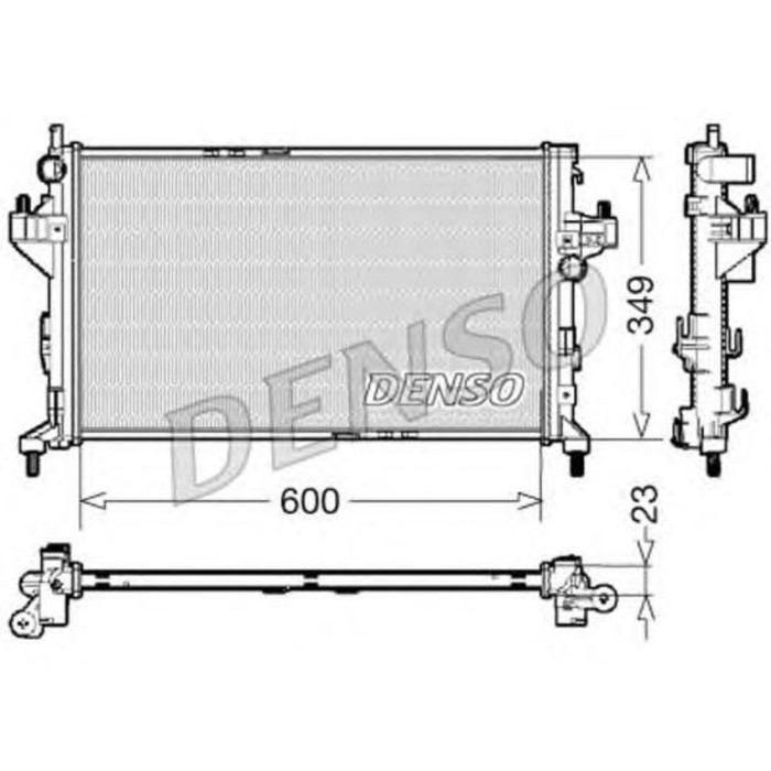 Радиатор охлаждения двигателя Denso DRM20045
