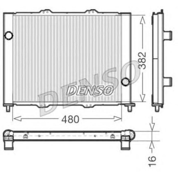 Радиатор охлаждения двигателя Denso DRM23099