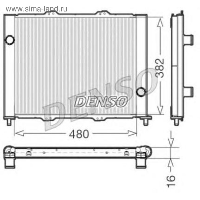 

Радиатор охлаждения двигателя Denso DRM23099