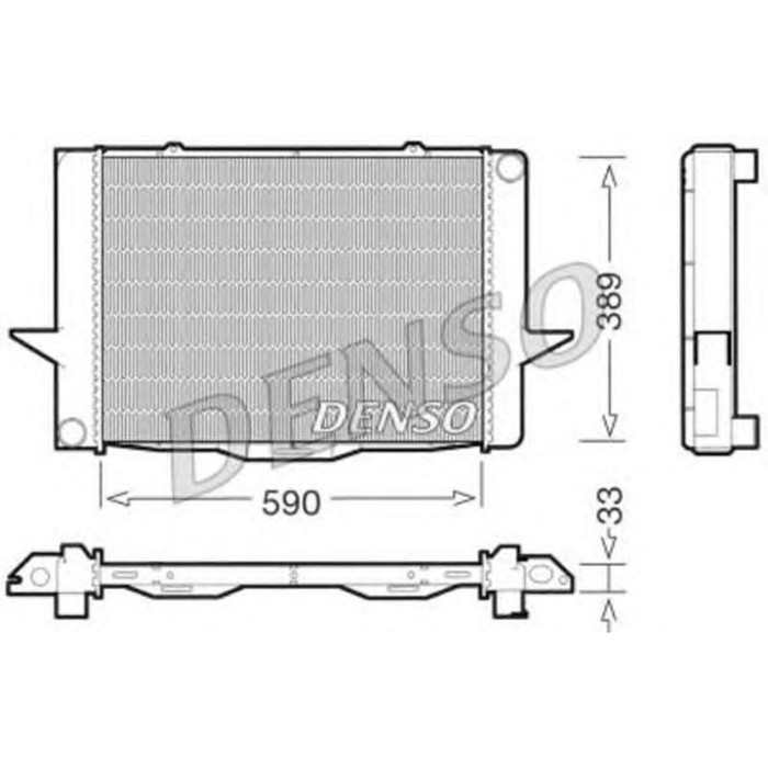 Радиатор охлаждения двигателя Denso DRM33040