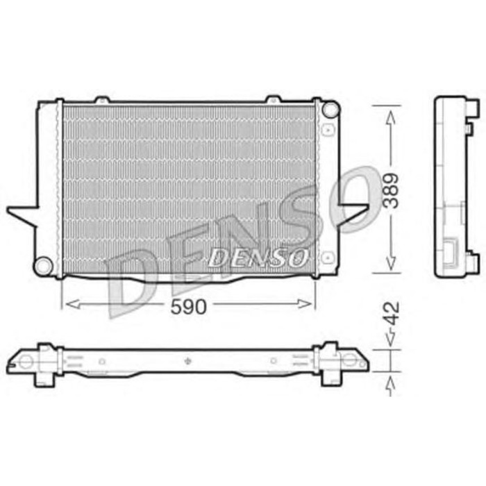 Радиатор охлаждения двигателя Denso DRM33042
