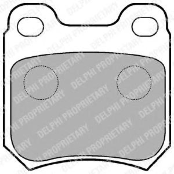 Колодки тормозные DELPHI LP590