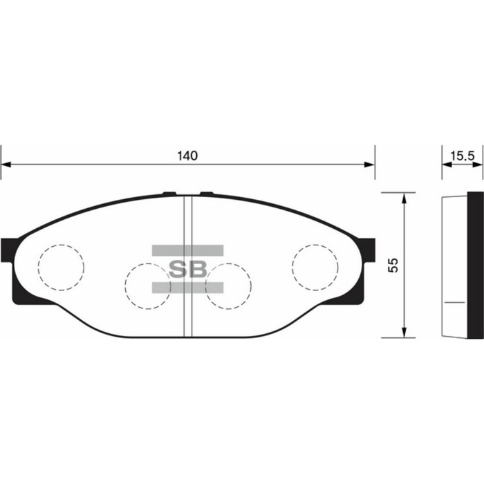 Колодки тормозные дисковые HI-Q SP1139