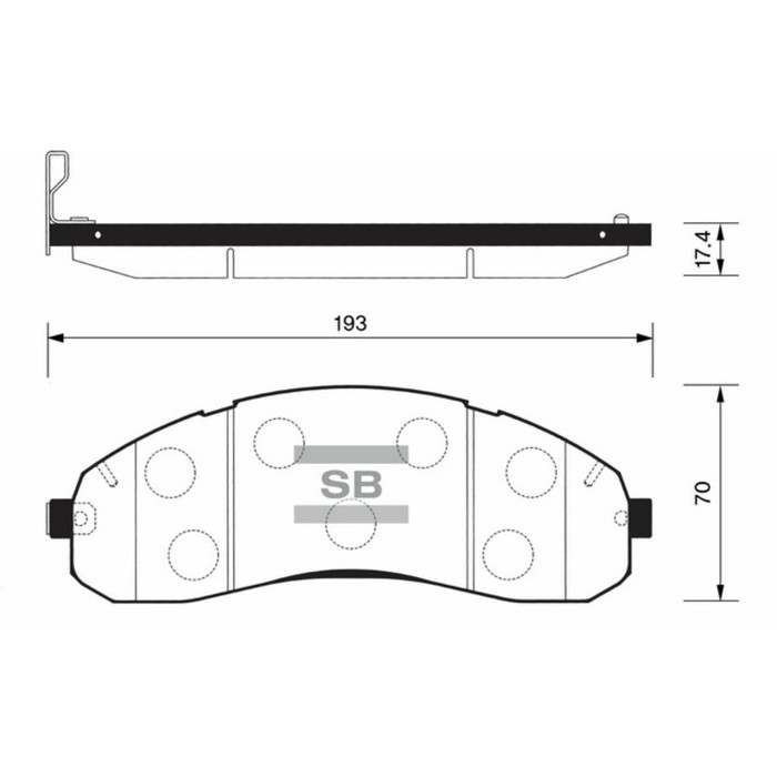 Колодки тормозные дисковые HI-Q SP1148