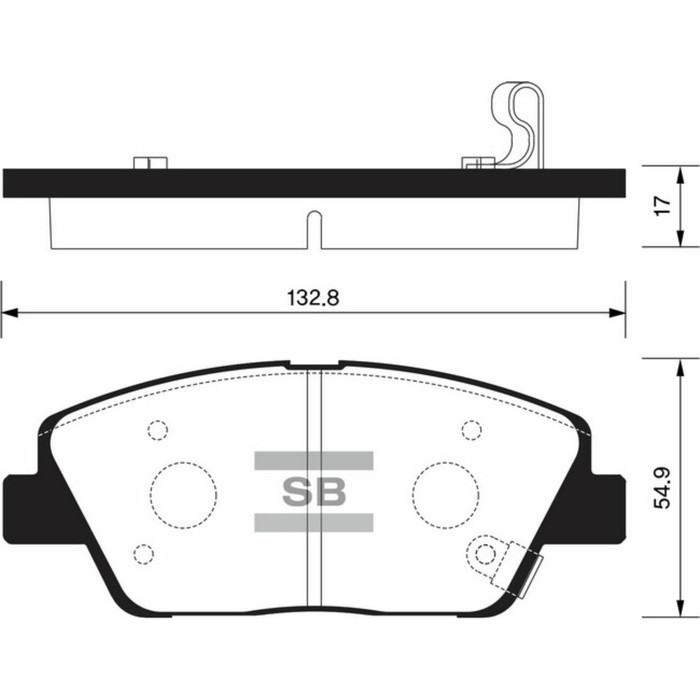 Колодки тормозные дисковые HI-Q SP1397