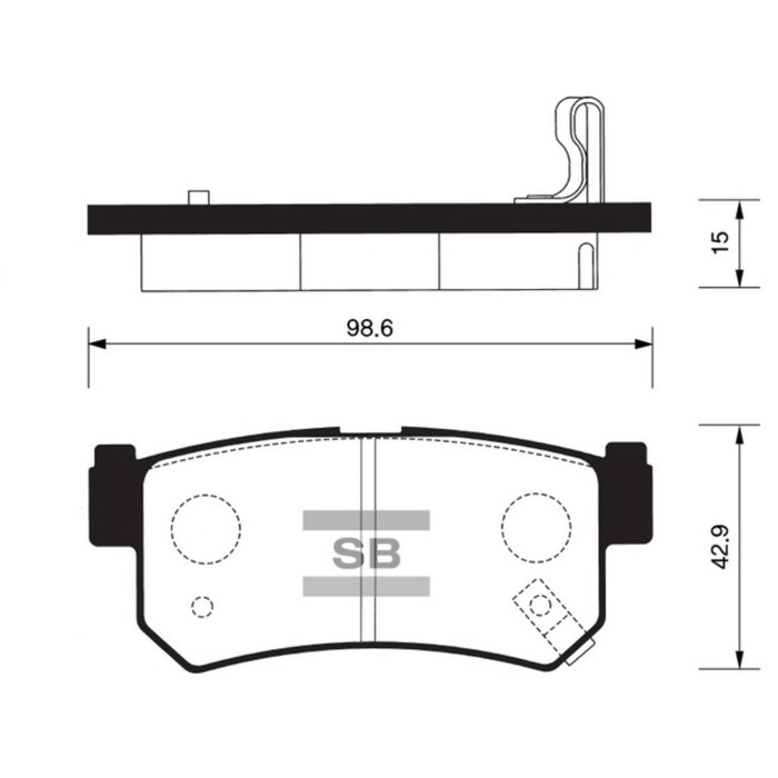 Колодки тормозные дисковые HI-Q SP1151