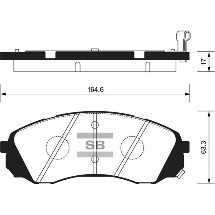 Колодки тормозные дисковые HI-Q SP1238