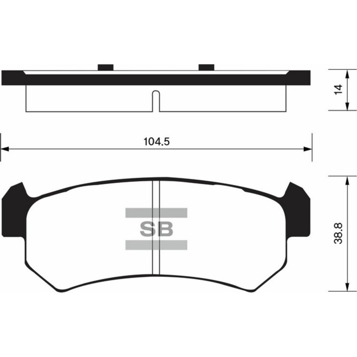 Колодки тормозные дисковые HI-Q SP1160