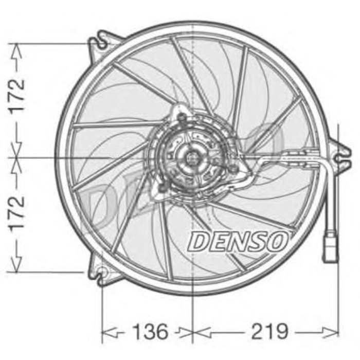 Вентилятор радиатора Denso DER21006