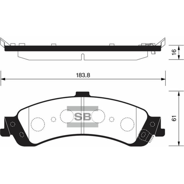 Колодки тормозные дисковые HI-Q SP1370
