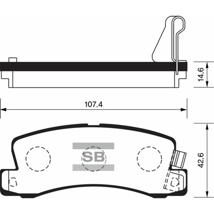 Колодки тормозные дисковые HI-Q SP1208