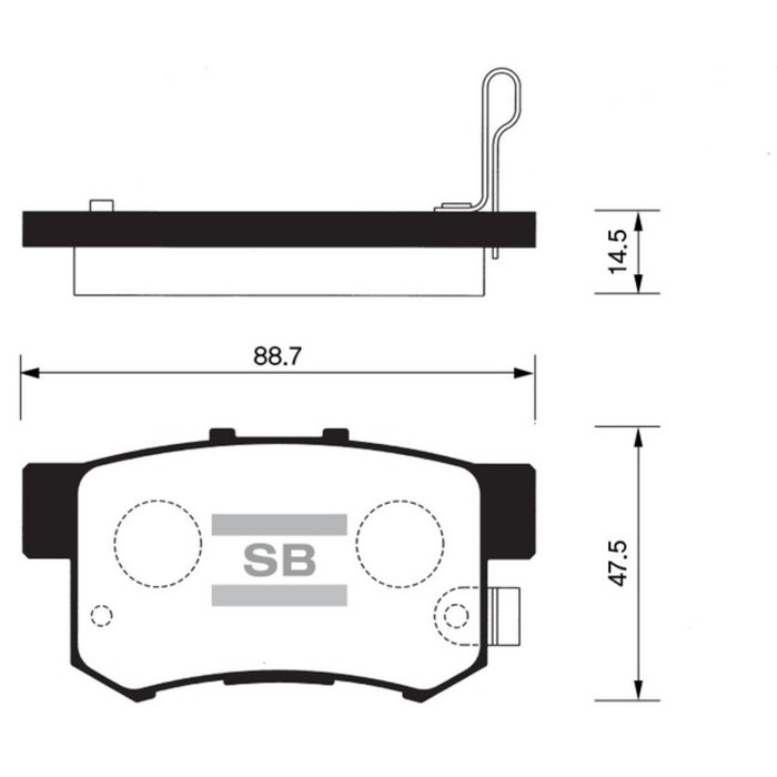 Колодки тормозные дисковые HI-Q SP1076R