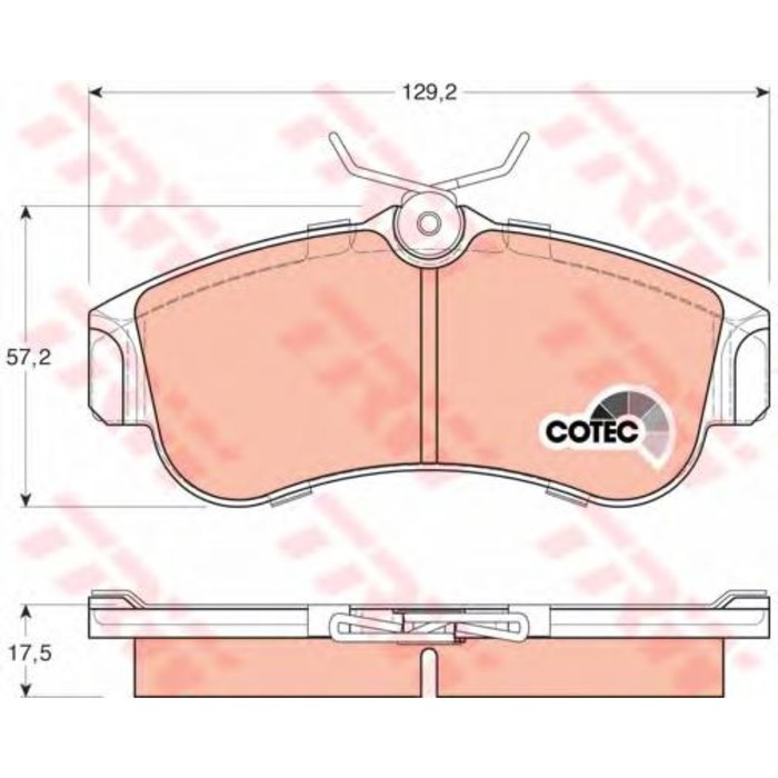 Колодки томрозные  TRW GDB848
