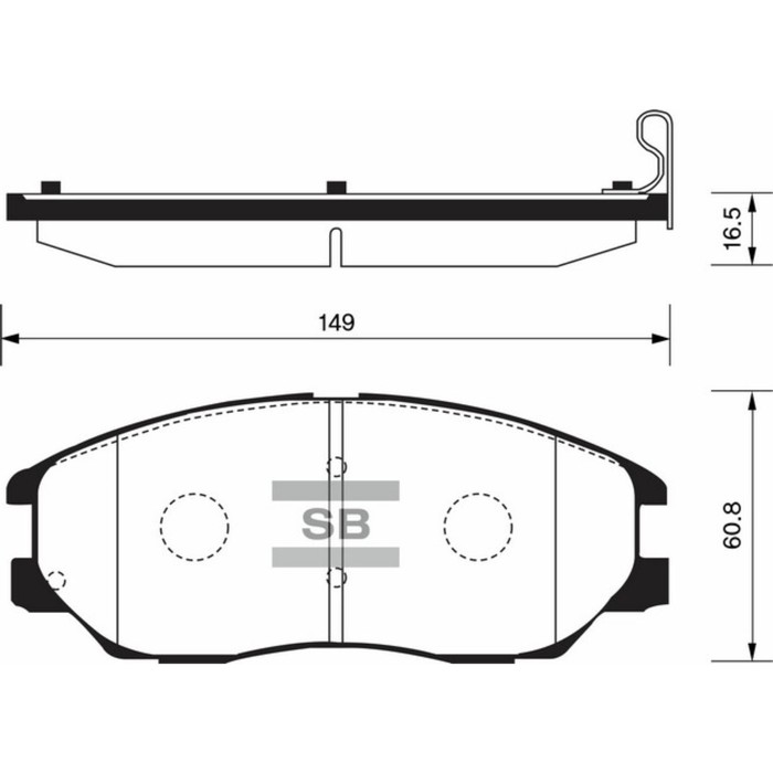 Колодки тормозные дисковые HI-Q SP1161