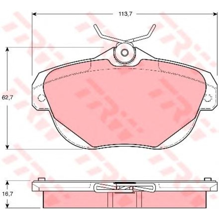 Колодки тормозные  TRW GDB1664