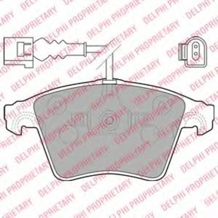 Колодки тормозные DELPHI LP1914