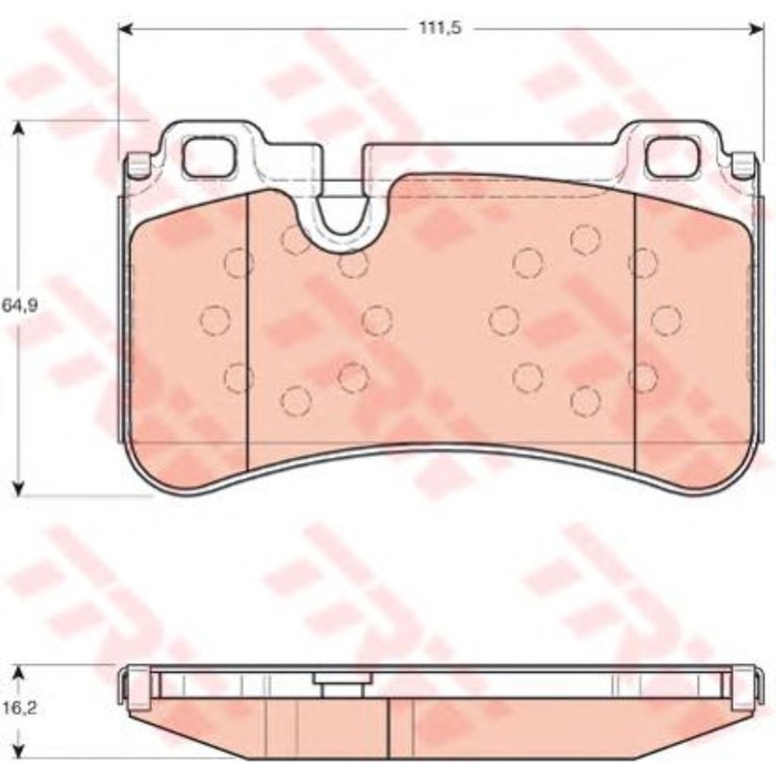 Колодки тормозные  TRW GDB1711