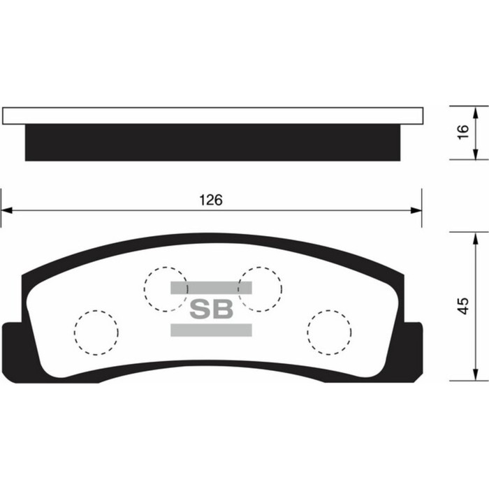 Колодки тормозные дисковые HI-Q SP1168