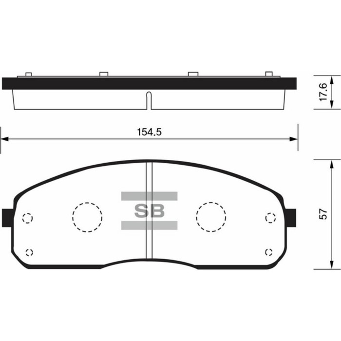 Колодки тормозные дисковые HI-Q SP1175