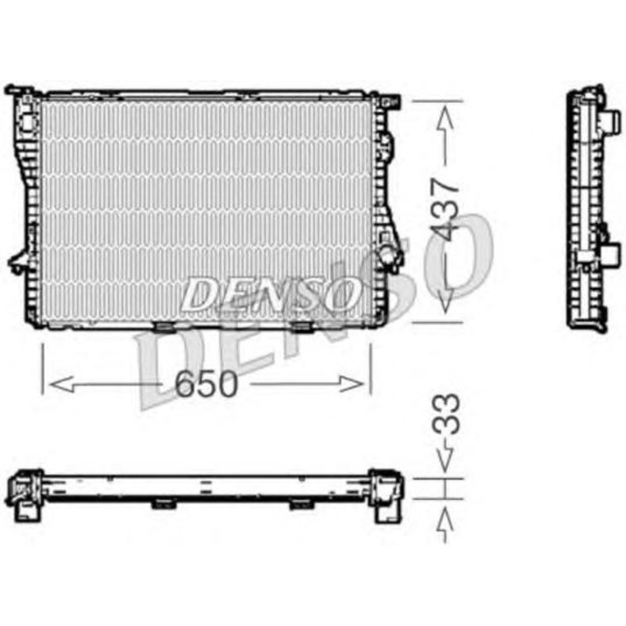Радиатор охлаждения двигателя Denso DRM05067