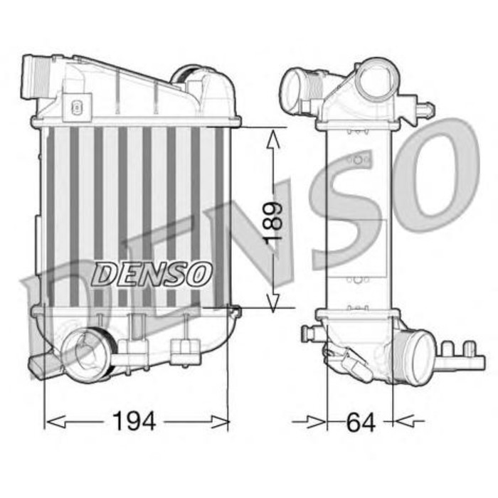 Интеркулер  Denso DIT02027