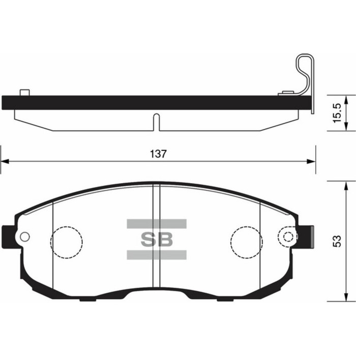 Колодки тормозные дисковые HI-Q SP1183