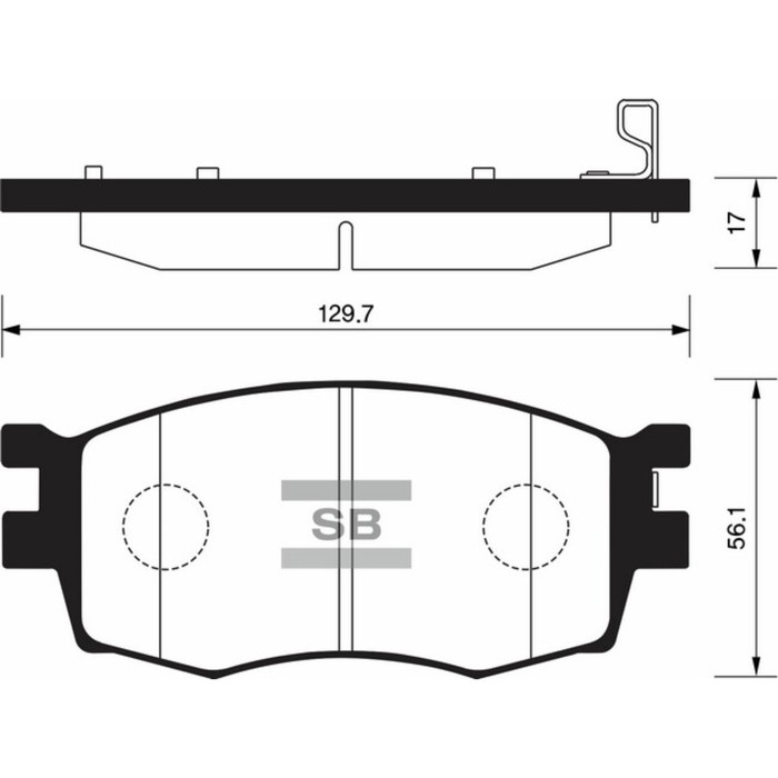 Колодки тормозные дисковые HI-Q SP1186