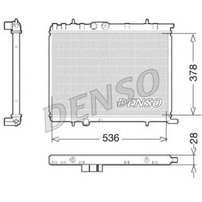 Радиатор охлаждения двигателя Denso DRM07021