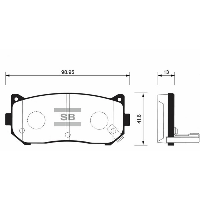 Колодки тормозные дисковые HI-Q SP1079R