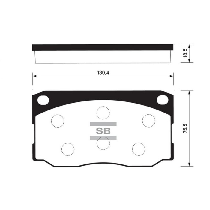 Колодки тормозные дисковые HI-Q SP1080